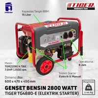 GENSET BENSIN TIGER 2800 WATT TG-4880 E