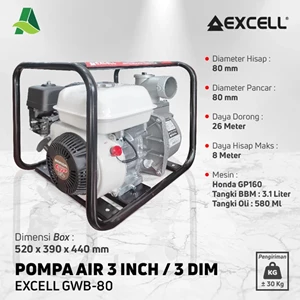?Pompa Air 3 Inch Excell GWB 80: Solusi Andal untuk Irigasi dan Kebutuhan Air Skala Besar